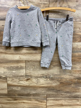 Janie & Jack Ski Icon Sweatshirt & Jogger Set Grey sz 2T