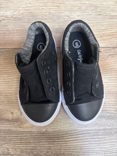 Cat & Jack Dwayne Slip-On Sneakers Black sz 6c - Me n Mommy To Be