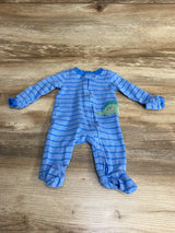 Just One You Striped Sleeper Blue sz Newborn