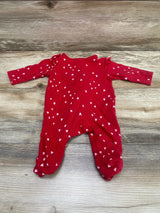 Just One You Heart Print Sleeper Red sz 3m