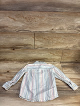 Carter's Striped Button-Up Shirt Blue sz 4T