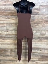 FCT Love Circle Maternity Ribbed Jumpsuit Brown sz Medium