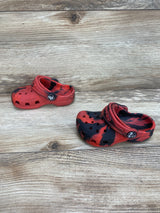 Crocs Classic Clogs Marbled Red/Black Sz 5c