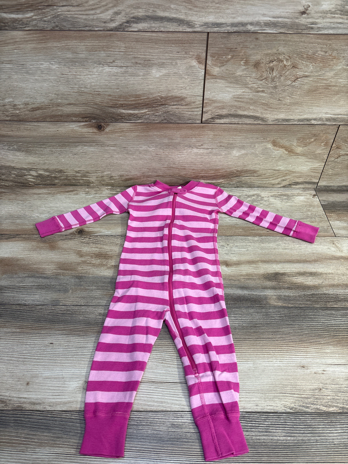Hanna Andersson Striped Sleeper Pink sz 18-24m