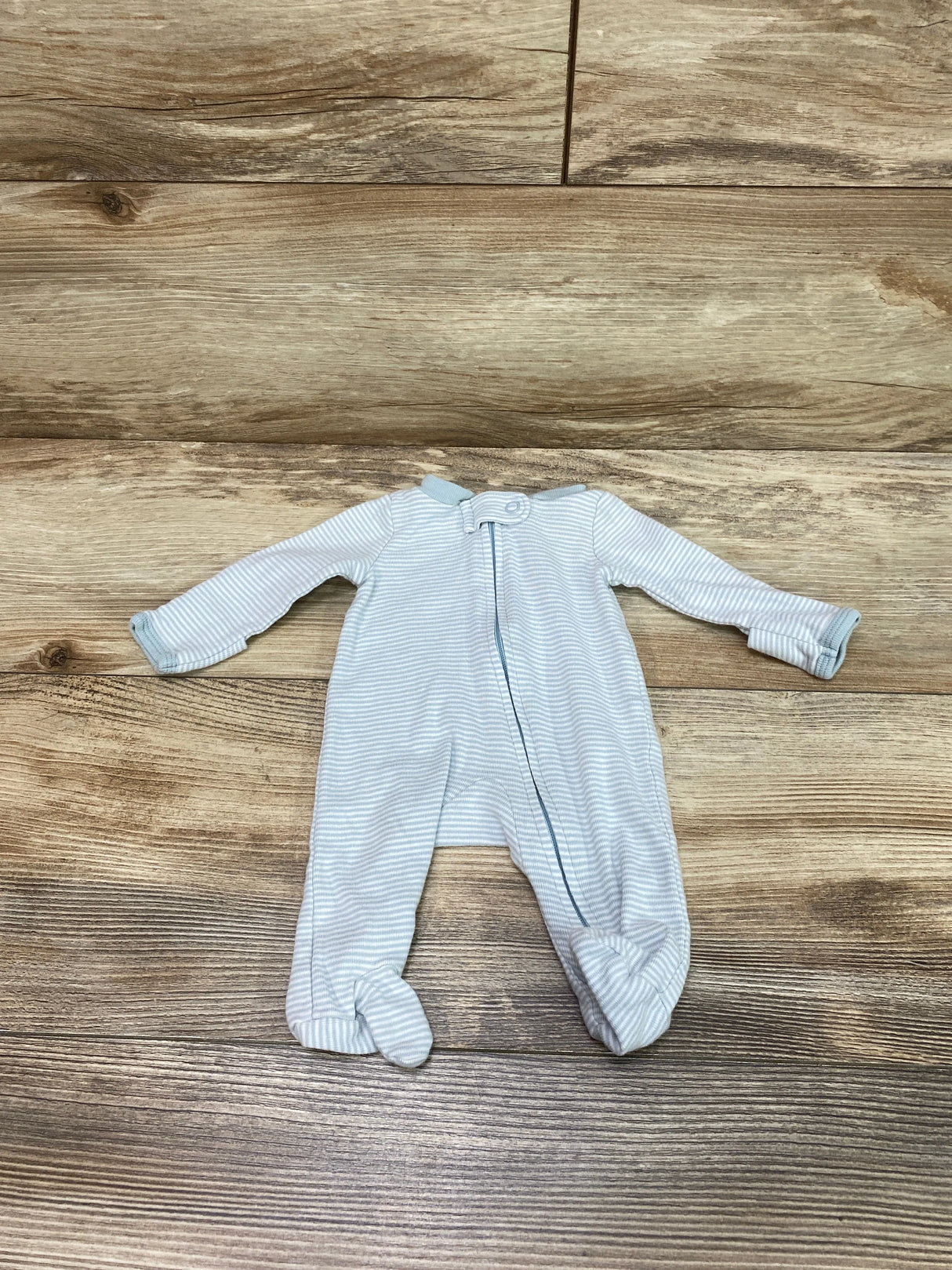 Carter's Striped Sleeper Blue/White Sz Preemie