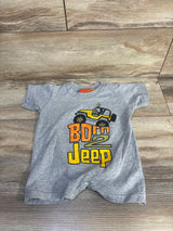 Rabbit Skins Jeep Born 2 Jeep Shortie Romper Grey sz 12m