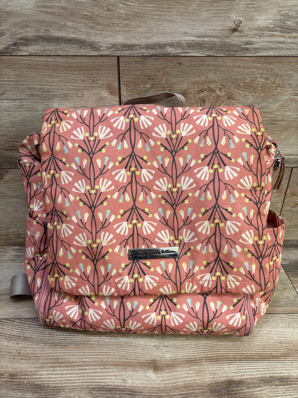 Petunia Pickle Bottoms Boxy Diaper Bag Backpack Pink