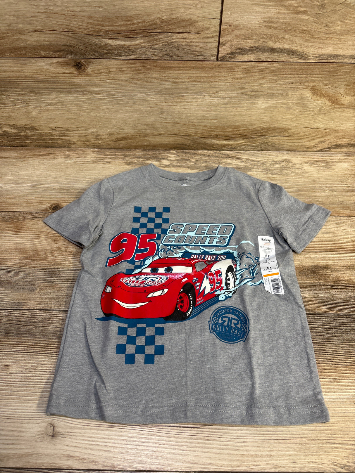 NEW Jumping Beans x Disney Pixar Cars Shirt Grey sz 5T
