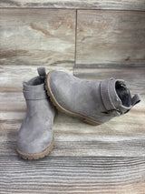 Old Navy Faux-Suede Buckle Side Zip Bootie Tan sz 5c