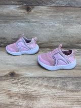 Athletic Works Girls' Step-In Sneakers Pink Sz 4c