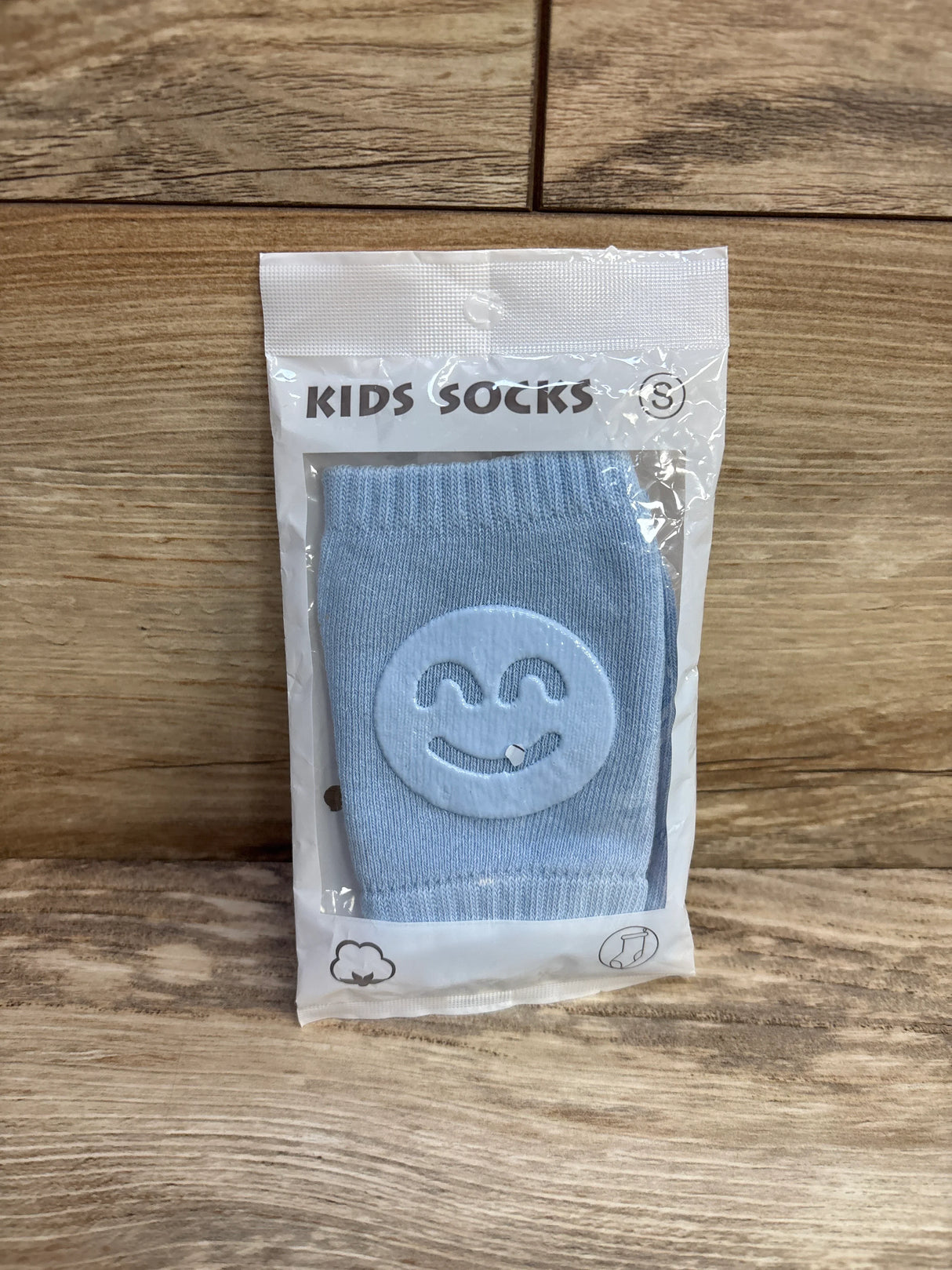 NEW Kids Socks 1pk Crawling Knee Pads/Sock Blue - Me n Mommy To Be