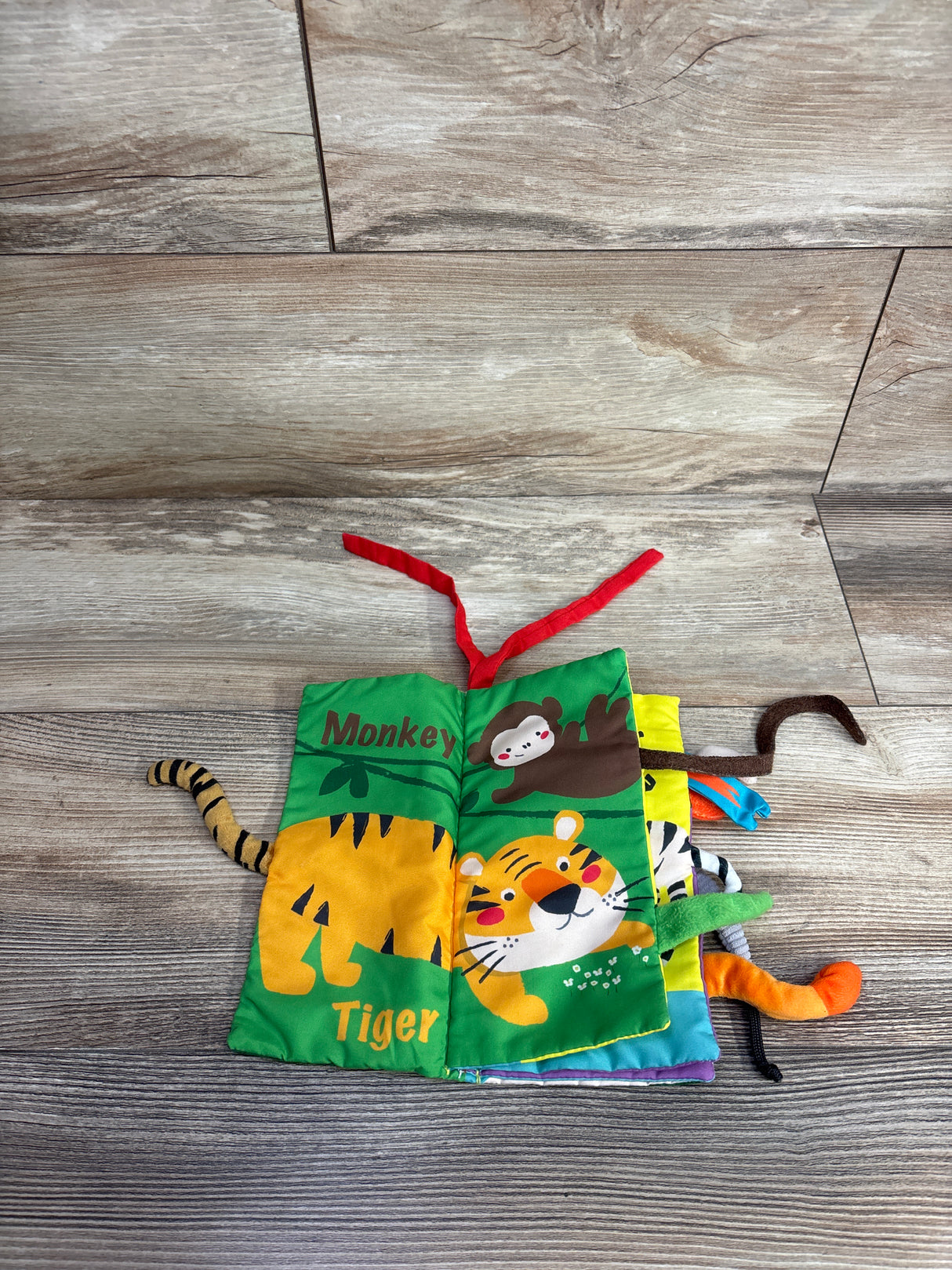 Cloth Crinkle Texture Jungly Tails Sensory Book