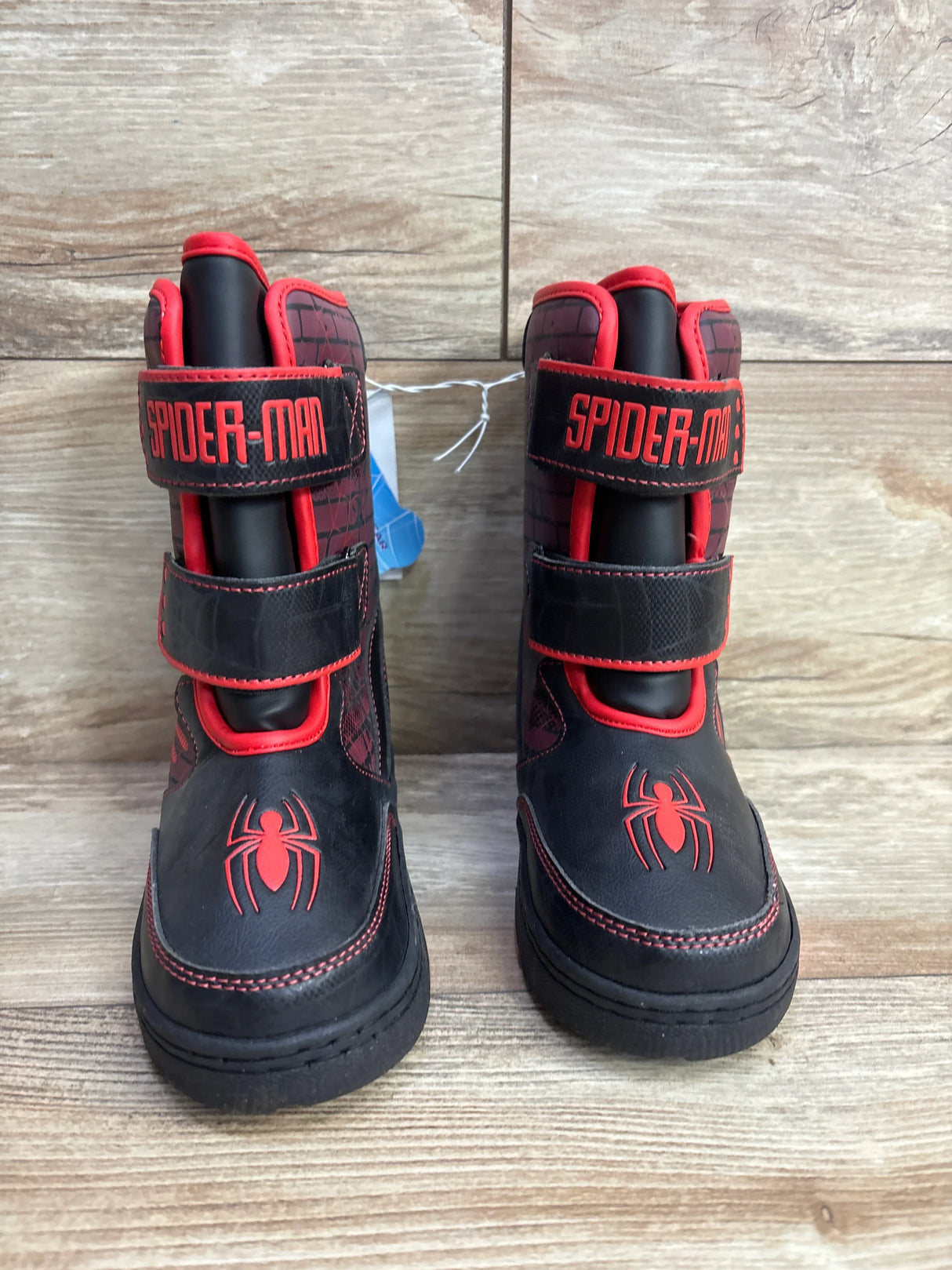 NEW Marvel Spider-Man Light-Up Winter Boots Black sz 1Y
