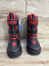 NEW Marvel Spider-Man Light-Up Winter Boots Black sz 1Y