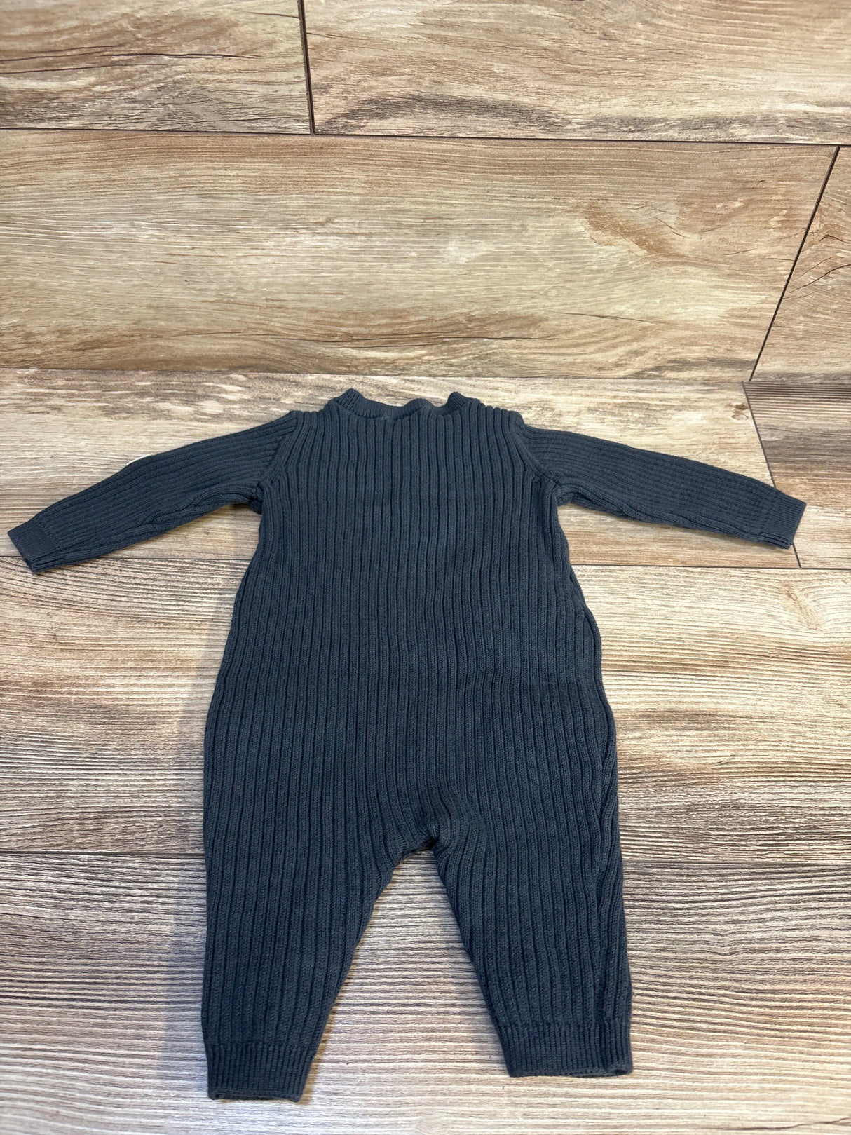 Carter's Ribbed Henley Knit Coverall Light Blue sz 3m