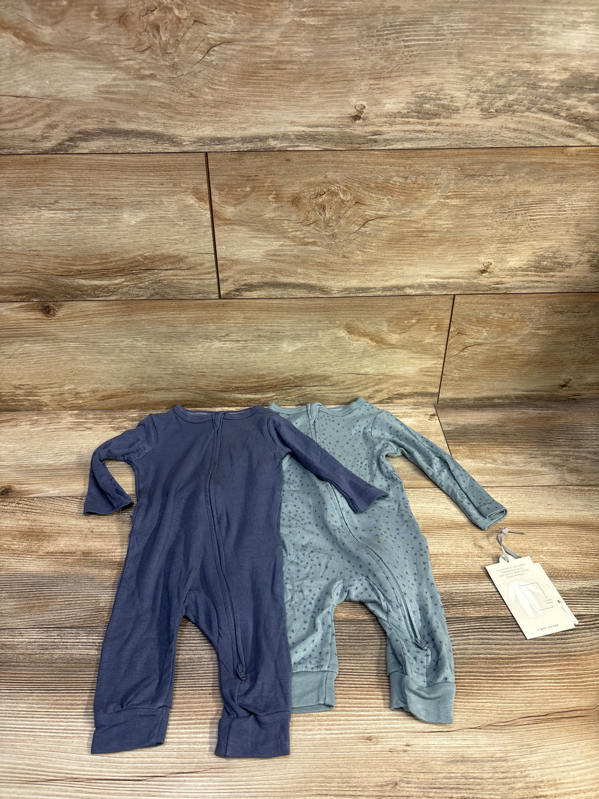NEW Cloud Island 2pk So Very Soft Modal Sleepers Blue sz 3-6m