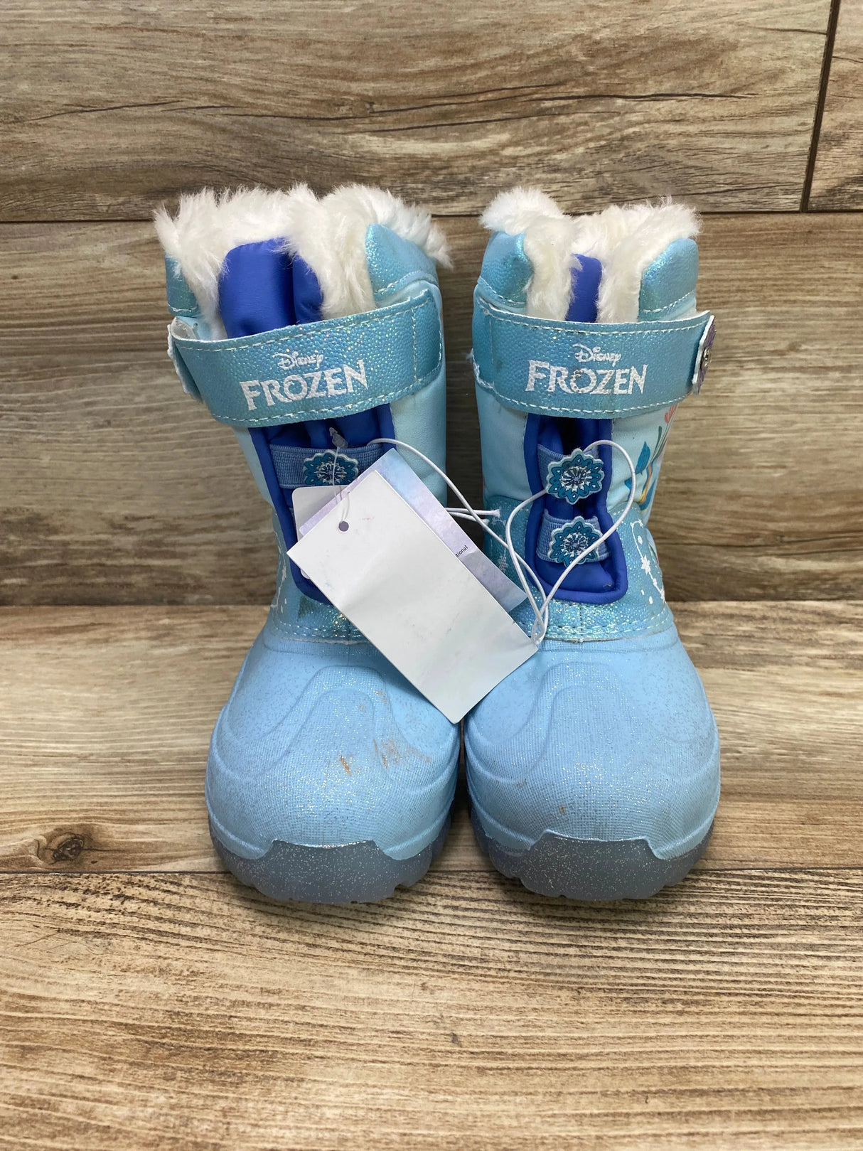 NEW Toddler Girls' Frozen Light-Up Winter Snow Boots sz 12c