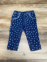 Cat & Jack Polka Dots Jeggings Blue Sz 6-9m