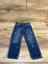 Cat & Jack Embroidered Star Girlfriend Jeans Blue sz 2T