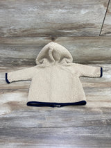 Old Navy Full Zip Sherpa Hoodie Beige sz 0-3m