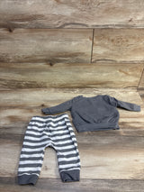 Cat & Jack 2pc Itsy Bitsy Spider Sweatshirt & Joggers Set Grey sz 3-6m