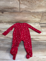 Petite Plume Full Zip Footie Red sz 3-6m