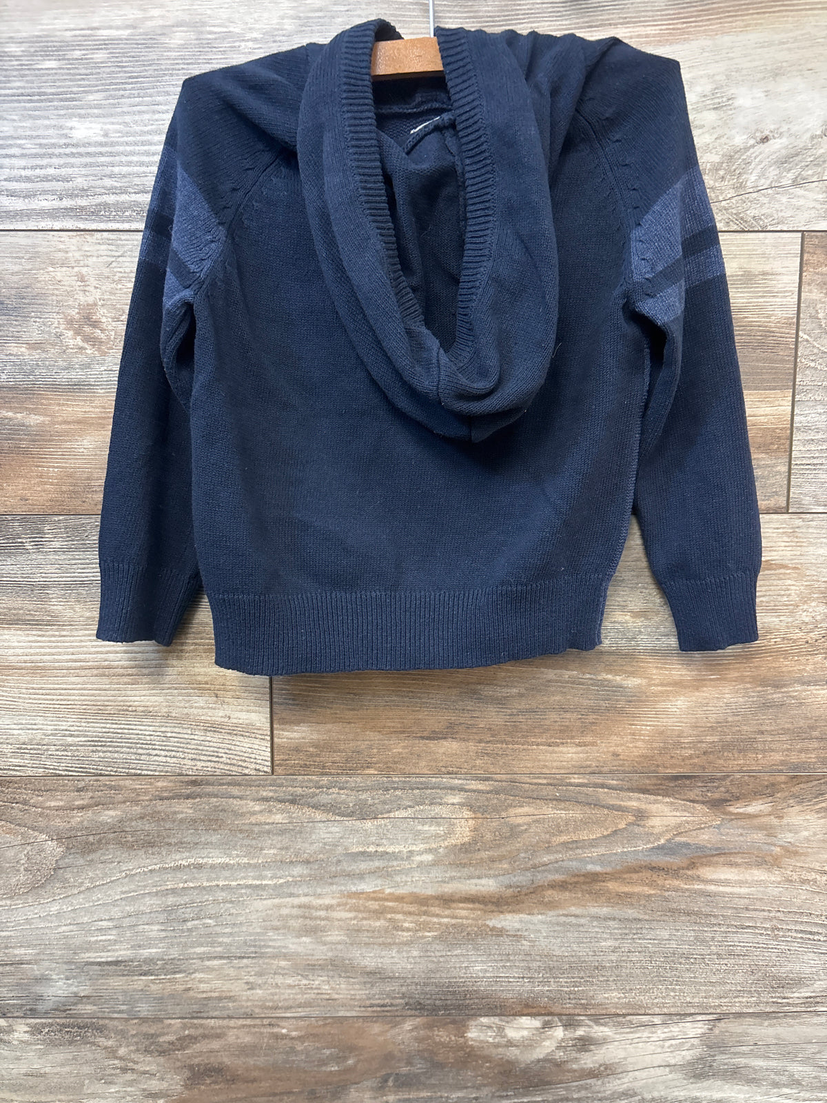 Cat & Jack Hooded Knit Sweater Navy sz 4T