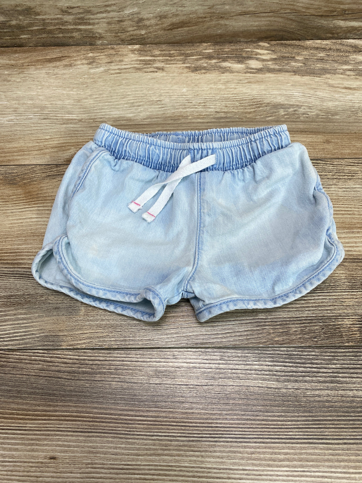 Cat & Jack Chambray Drawstring Shorts Blue sz 18m