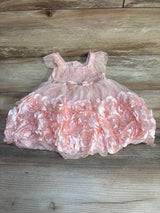 Nannette Baby Smocked Rosette Dress Pink sz 18m - Me n Mommy To Be
