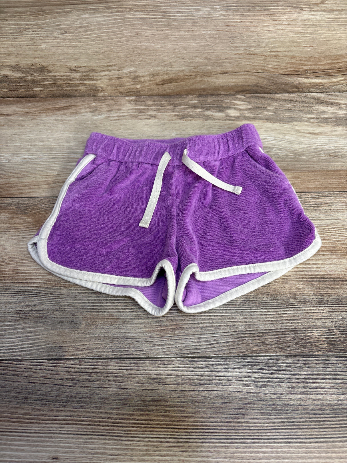 Cat & Jack Drawstring Terry Cloth Shorts Purple sz 2T