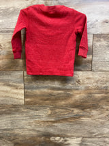 Jumping Beans Waffle Knit Henley Shirt Red sz 12m