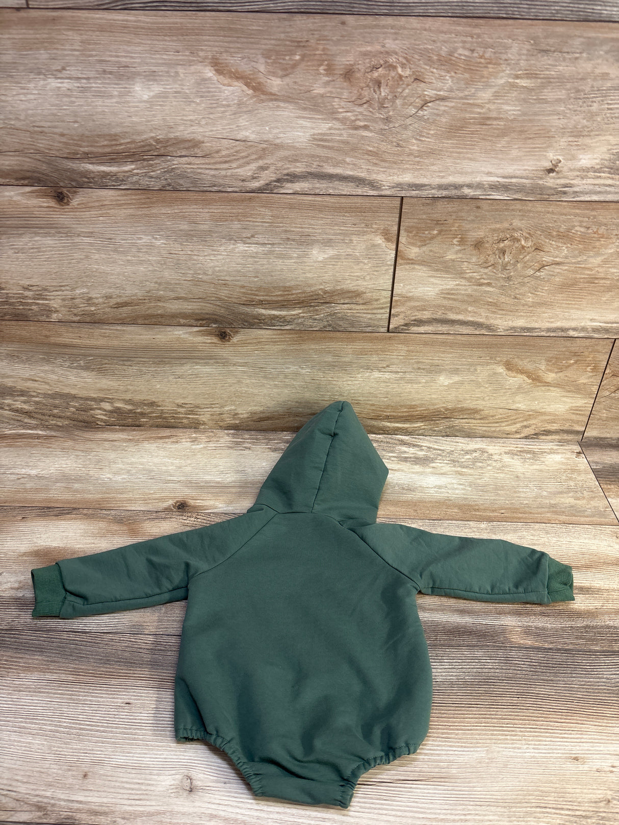 Hooded Long Sleeve Bubble Romper Green sz 3-6m