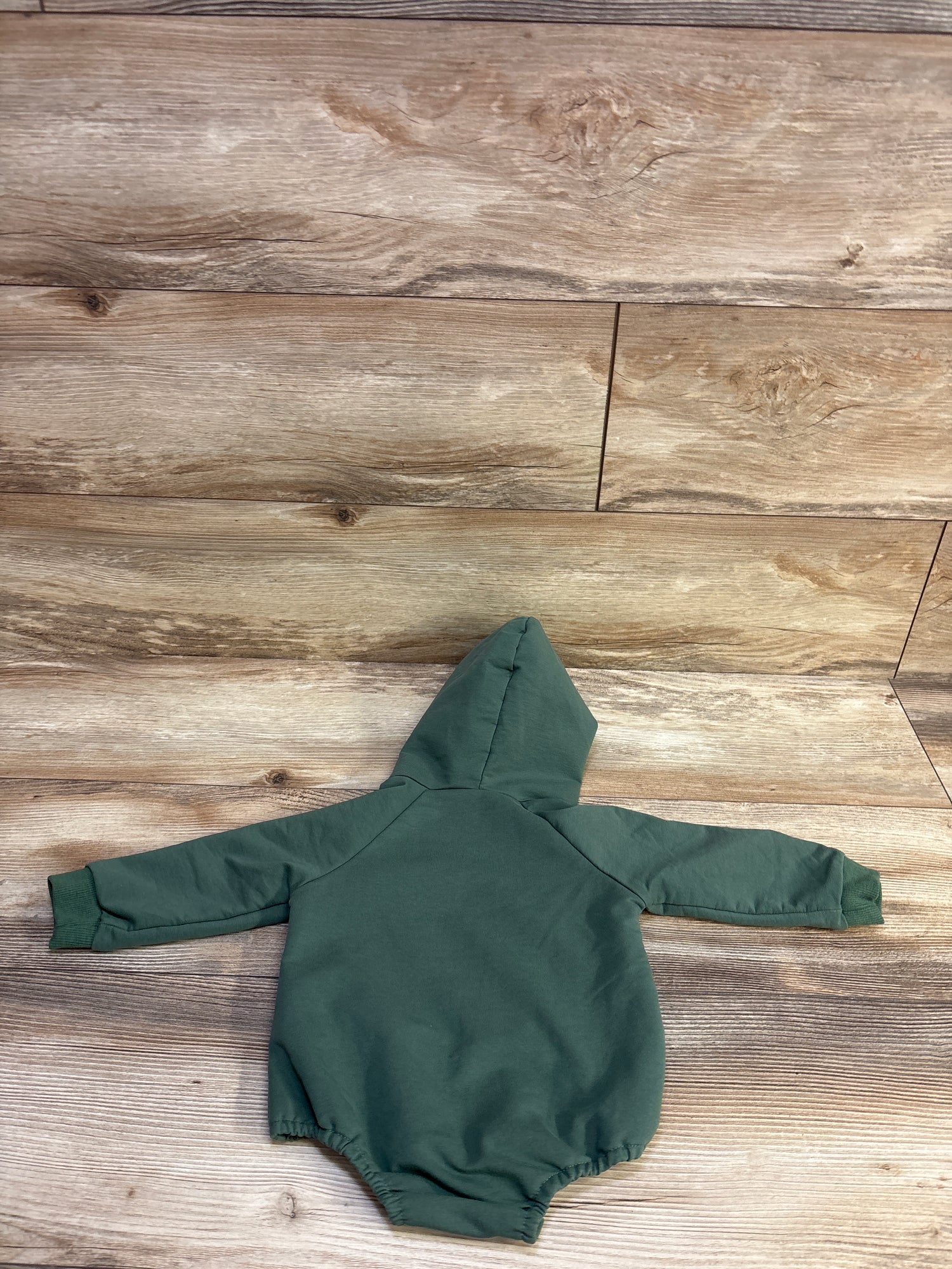 Hooded Long Sleeve Bubble Romper Green sz 3-6m