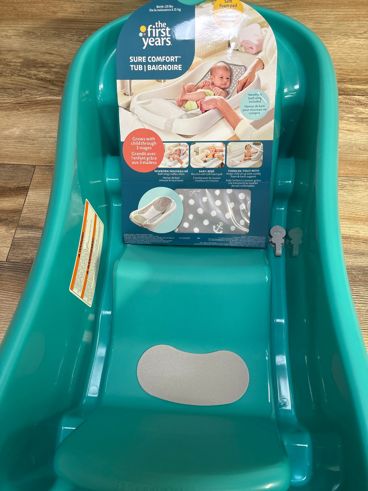 NEW The First Years Sure Comfort Deluxe Newborn-to-Toddler Tub with Sling - Me n Mommy To Be