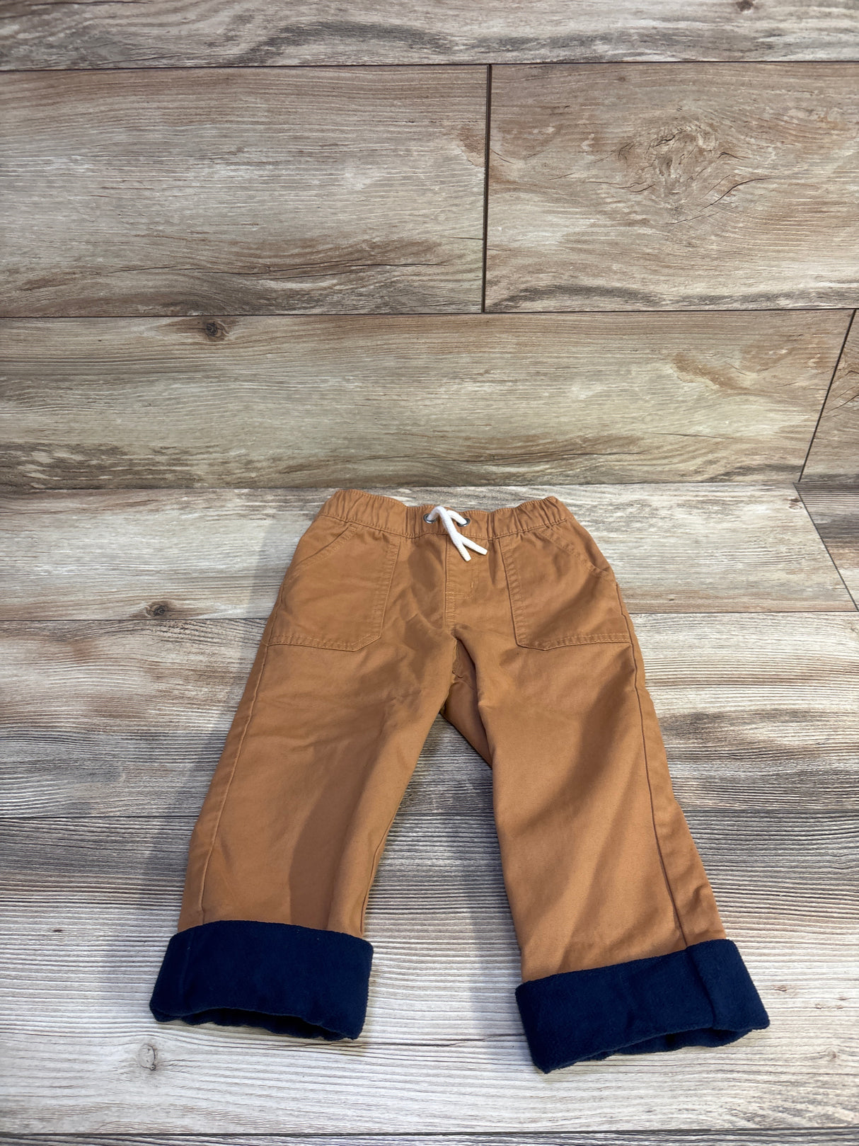 Cat & Jack Lined Drawstring Pants Caramel sz 3T