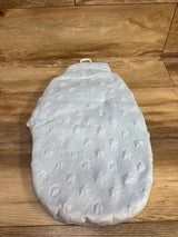 NEW Tiny Hugs Star Print Plush Swaddle Wrap Blue sz 0-3m
