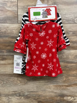 NEW Rare Editions 2pk+ Headband Christmas Dress Set Black sz 6-9m