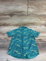 Child of Mine Lizard Button-Up Shirt Teal sz 3T