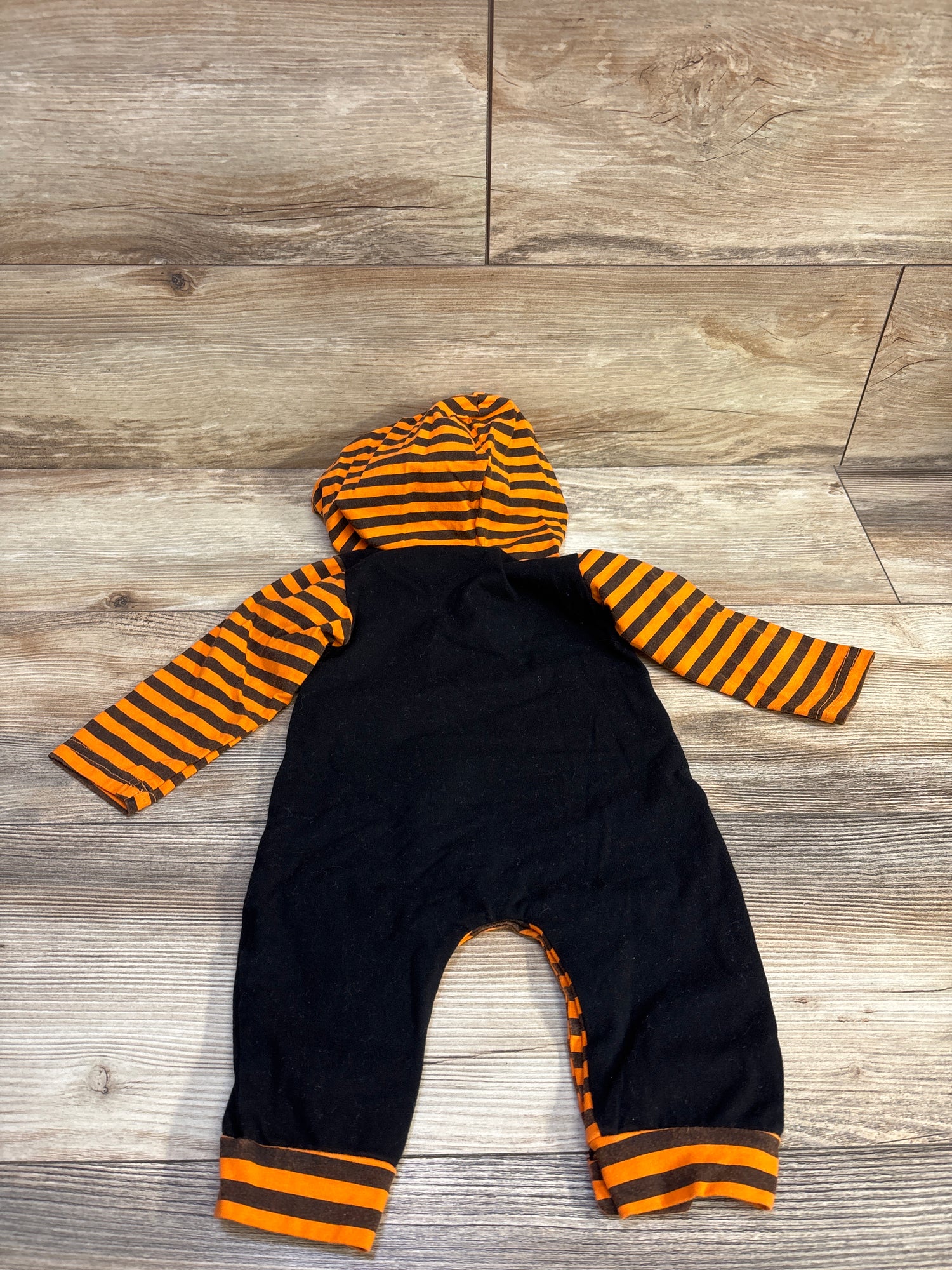 My 1st Halloween Coverall Orange/Black sz 12m