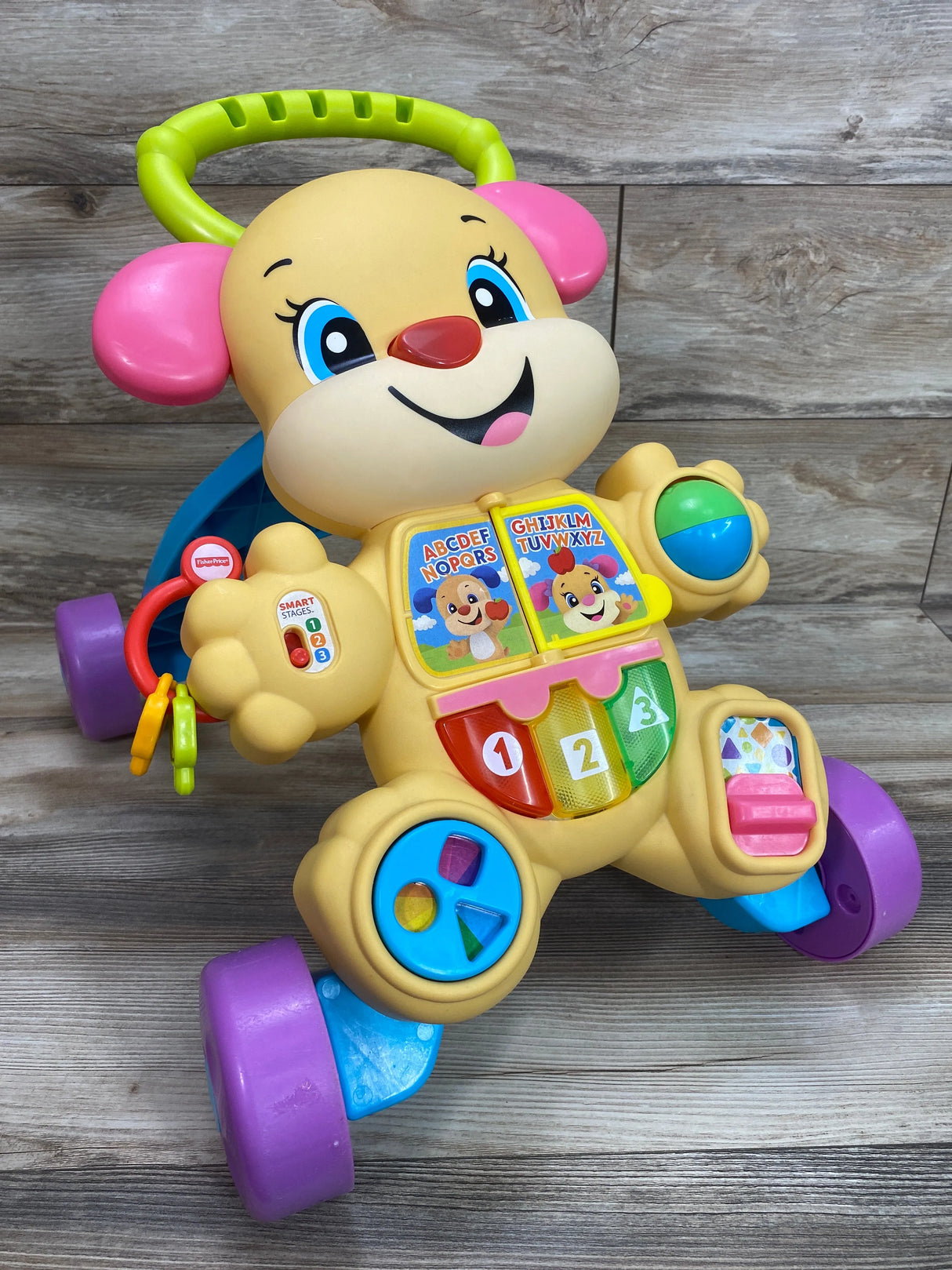 Fisher Price Laugh and Learn Smart Stages Learn With Puppy Walker Pink