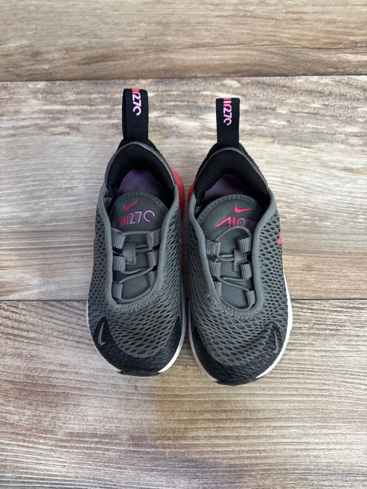 Nike Air Max 270 TD 'Grey Hyper Pink' Sneakers sz 6c