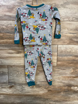 Disney 2pc Mickey & Friends Pajama Set Grey sz 3T