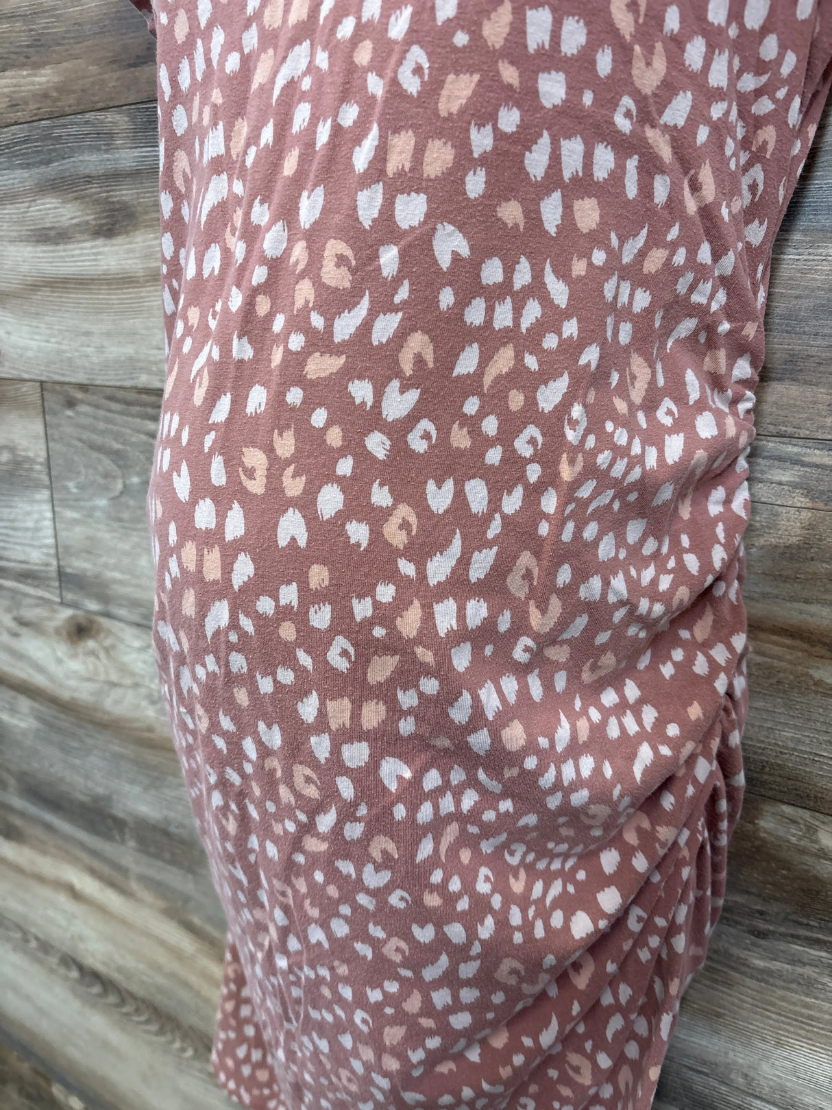 Isabel Maternity Spotted Bodycon Dress sz Large