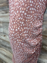 Isabel Maternity Spotted Bodycon Dress sz Large