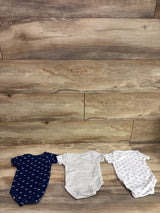 Kiddiezoom 3pk Bodysuits White sz 3m