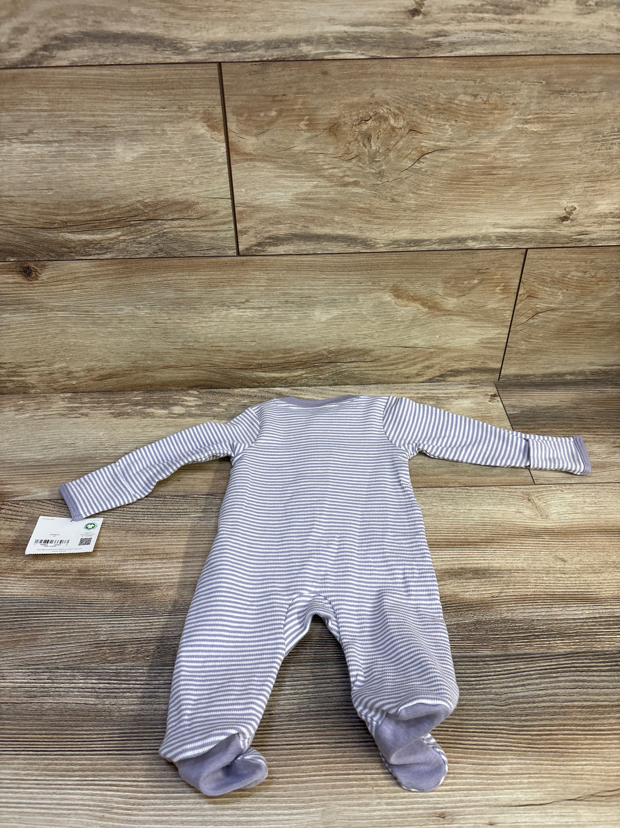NEW Little Planet Organic Striped Sleeper Purple sz Newborn