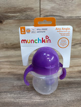 NEW Munchkin Any Angle Weighted Straw Cup Purple 7oz