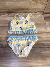 Bluey 2pc Ruffle Bikini Swimsuit Yellow sz 18m