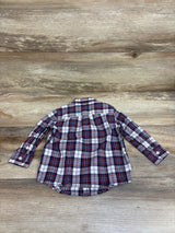 Janie & Jack Plaid Poplin Button-Down Shirt Red/Navy sz 6-12m