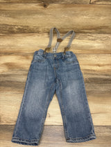 H&M Suspender Jeans Blue sz 12m